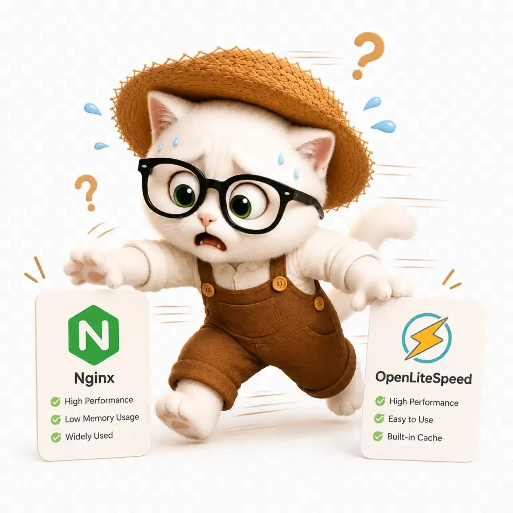 white tergesa gesa memilih nginx dan openlitespeed