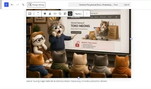 Tampilan block image yang sudah ditambahkan